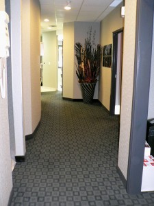 Hallway to treatment room       